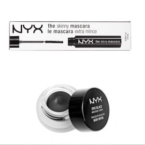 NYX Black Waterproof Mascara & Eyeliner Bundle